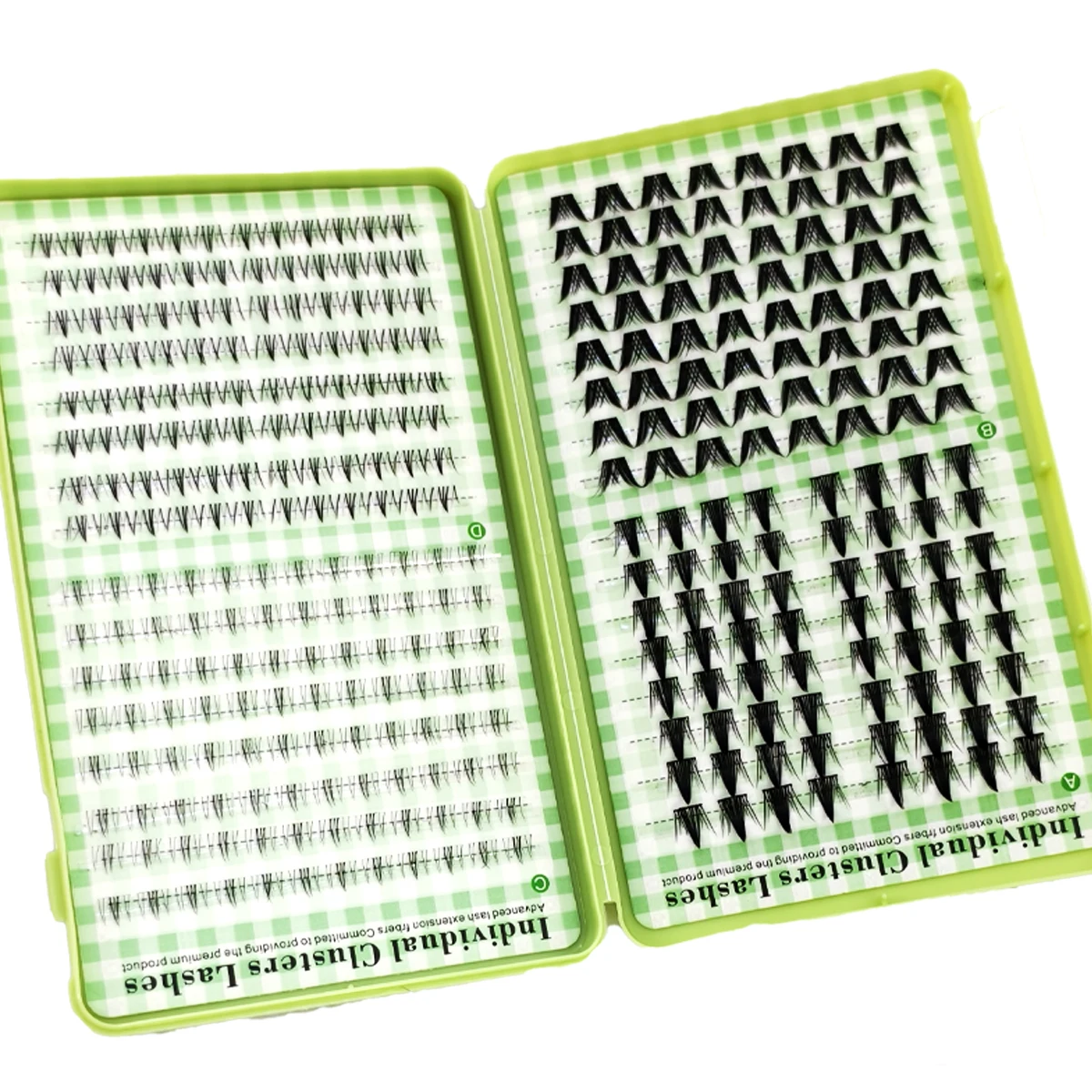 Neue 32-reihige 512 Cluster Mix Wimpern, Natürlicher Manga-Look, DIY-Set für Wimpernverlängerung, Wiederverwendbare Natürliche Wimpern – Detail 9