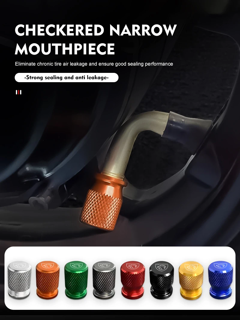 Bouchons de Valve de pneu de roue de voiture, couvercle de tige de jante de pneu, capuchon d'airdust 407 508 2008 5008 307 308 3008 206 207 208 107 106