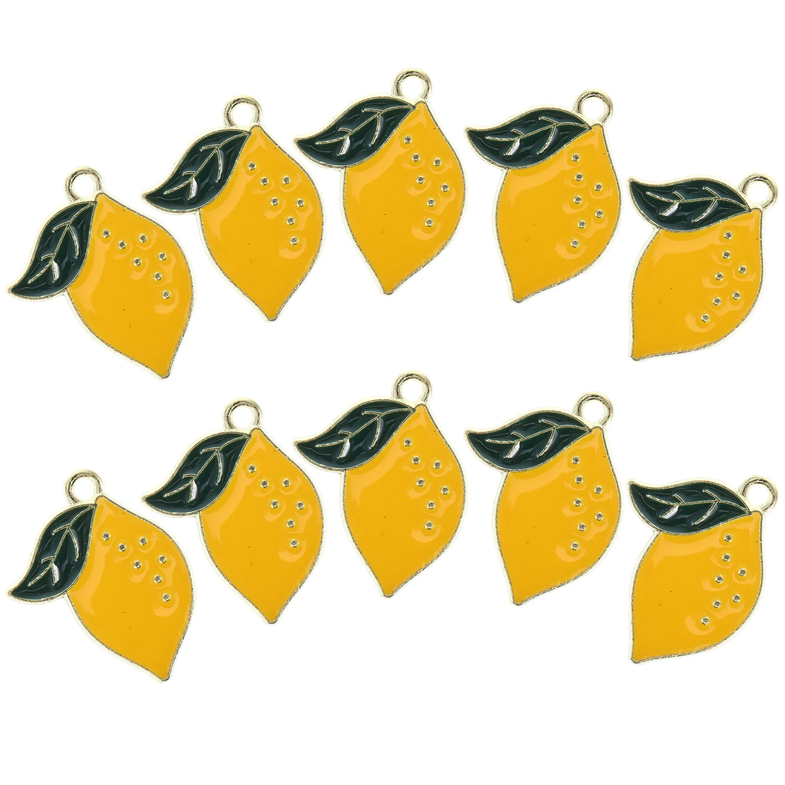 

Lemon Necklace Jewelry Fruit Charm Hanging Ornaments Pendant Charms Creative Making Bracelet