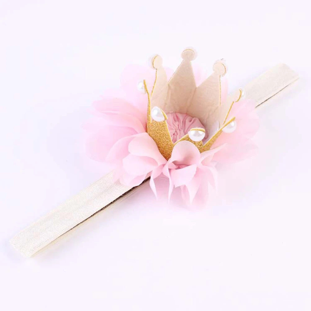 

Crown Hairband Sparkly Tiara Elastic Headband Birthday Christening Party Dress Up Accessory For
