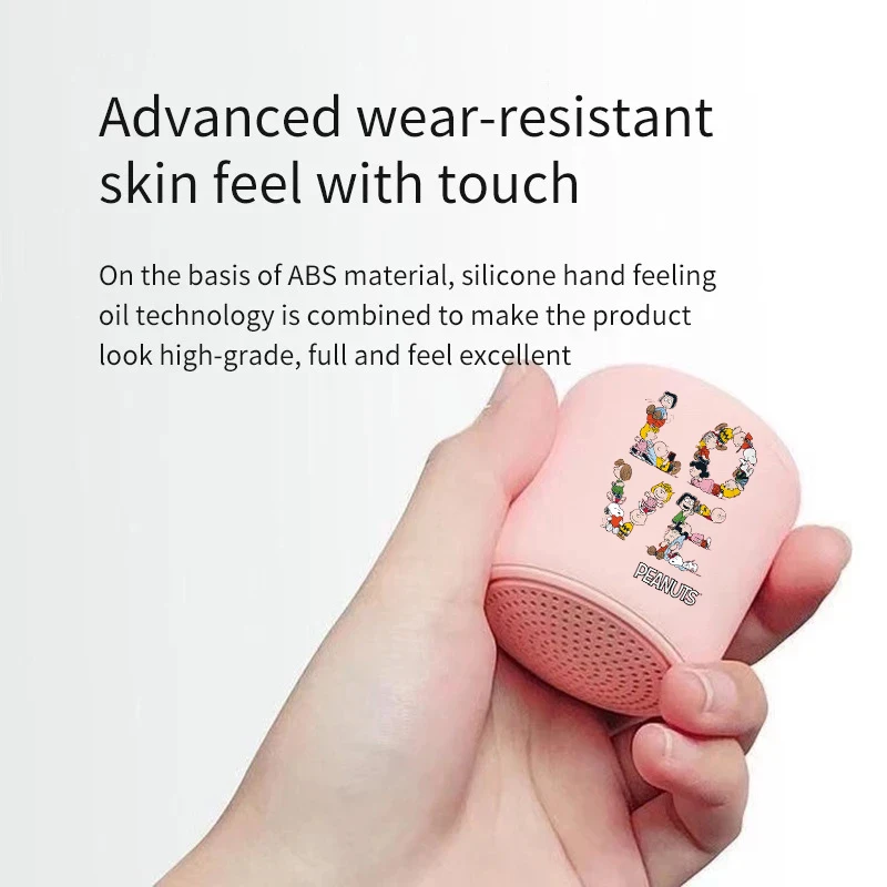 Snoopys Bluetooth Speaker Mini Wireless Portable Outdoor Loudspeaker Wireless Mini Column 3D Stereo Music Surround Bass Box Mic