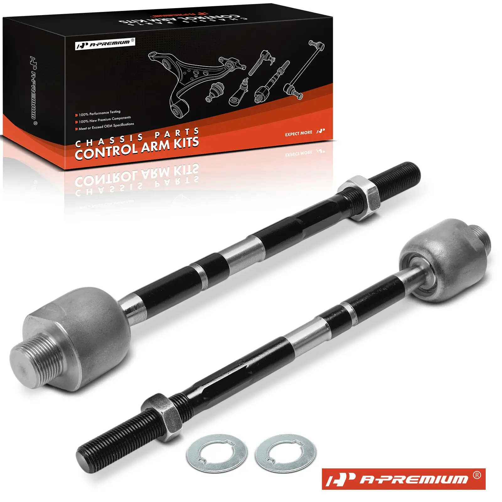 A-Premium 2x Front Inner Tie Rod End for Toyota 4Runner 2003-2009 Lexus GX470 2003-2009