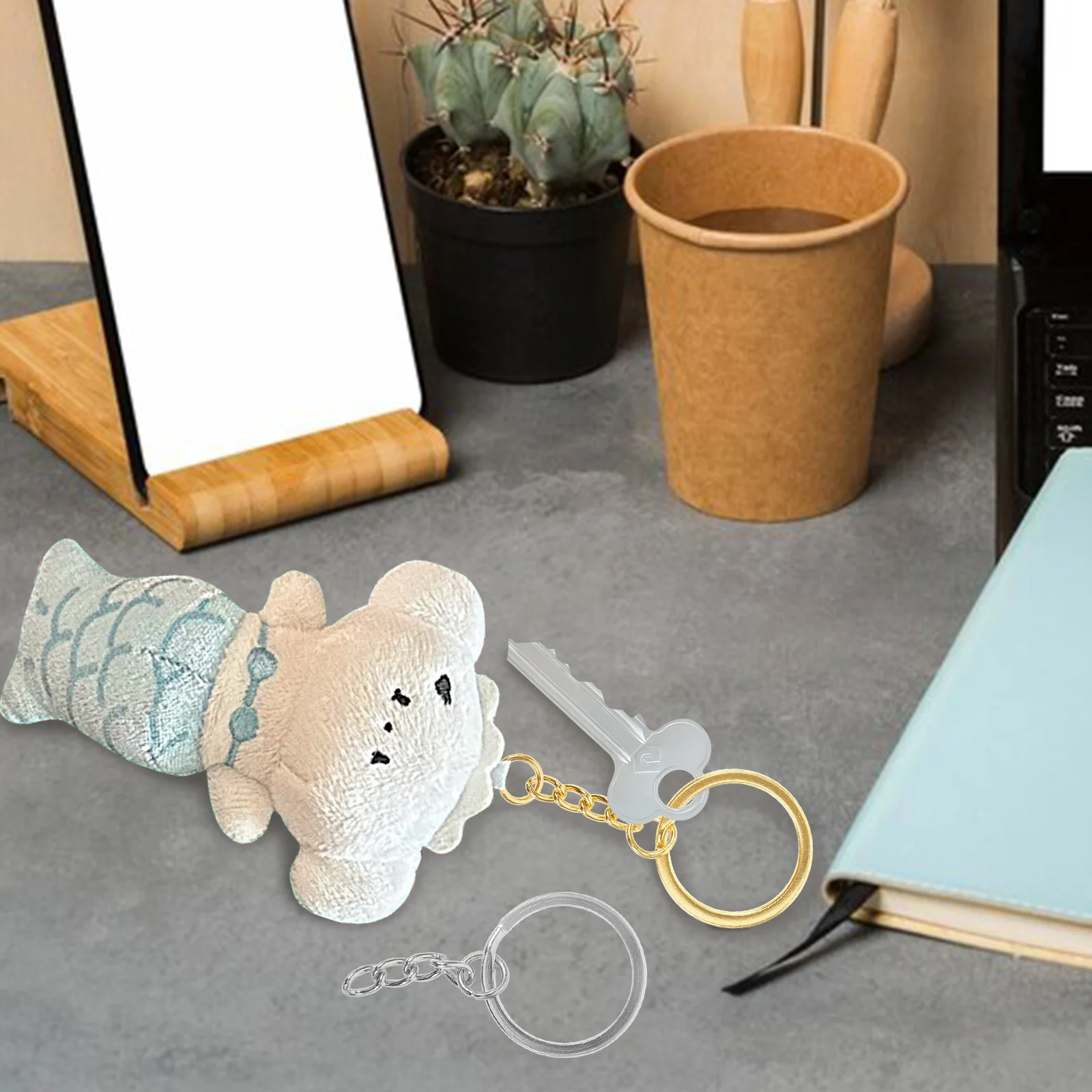 

50Pcs Keyring Chain Bulk Set Stylish and Functional for Personal Use Business Gifts Key Organization Accessories