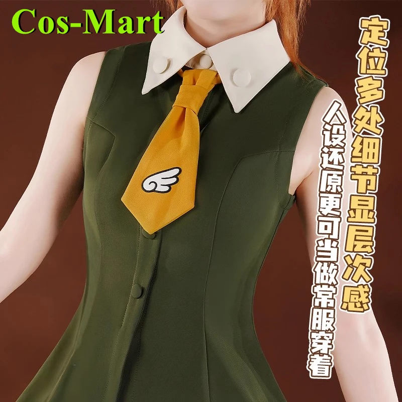 

Cos-Mart Anime Cardcaptor Sakura KINOMOTO SAKURA Cosplay Costume Cute Dress Card Captor Activity Party Role Play Clothing New