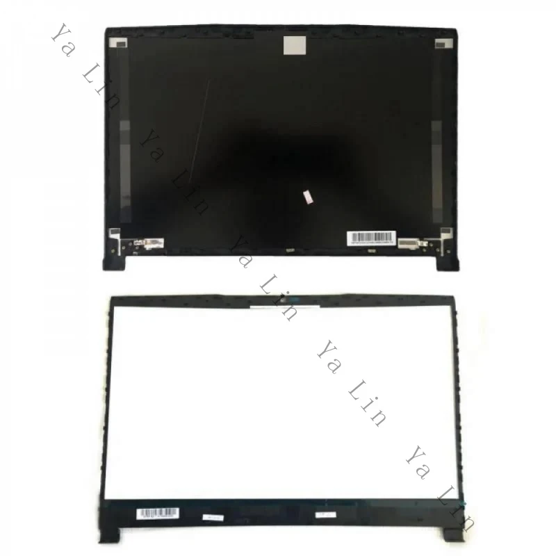 XX+Tapa trasera LCD de repuesto para portátil + bisel frontal y bisagras para MSI GF65 Thin 9SD GF65 9SEXR MS-16W1