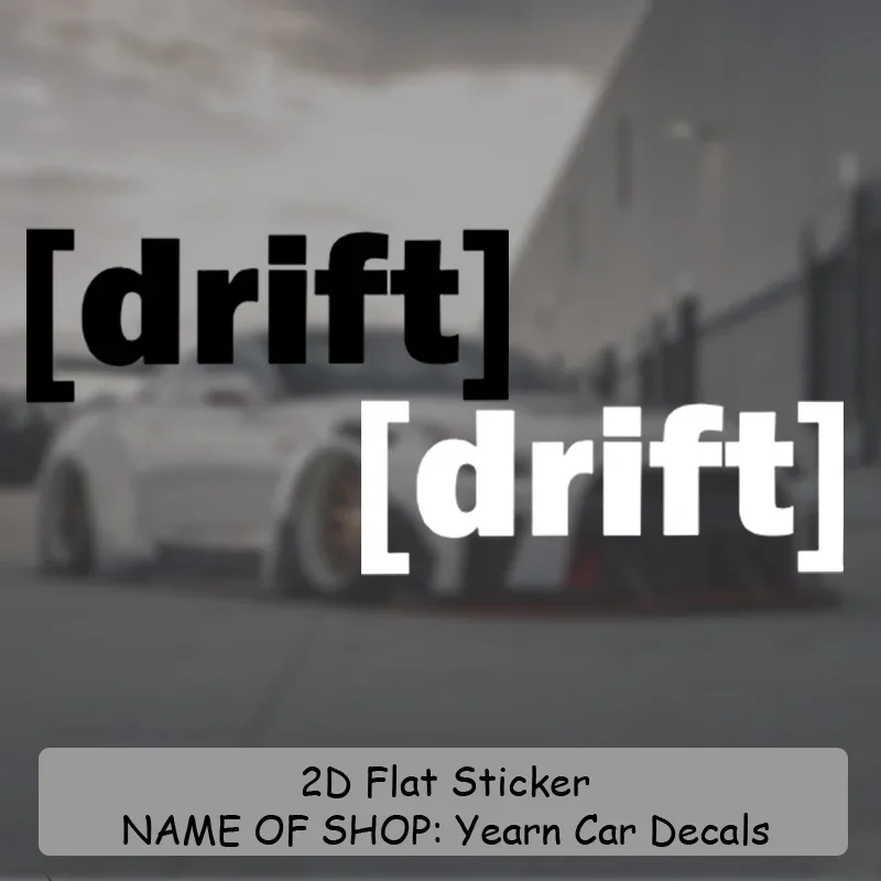 

1PC "Drift" Vinyl Sticker, Minimalist English Letter Design, Transparent JDM Decal, Waterproof Durable UV Resistant Removable