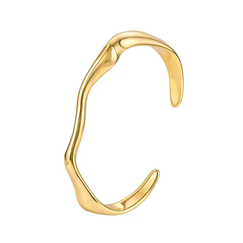 Stainless Steel Knot Europe And America Minimalism Fashion Open Bangle Jewelry Gift For Women