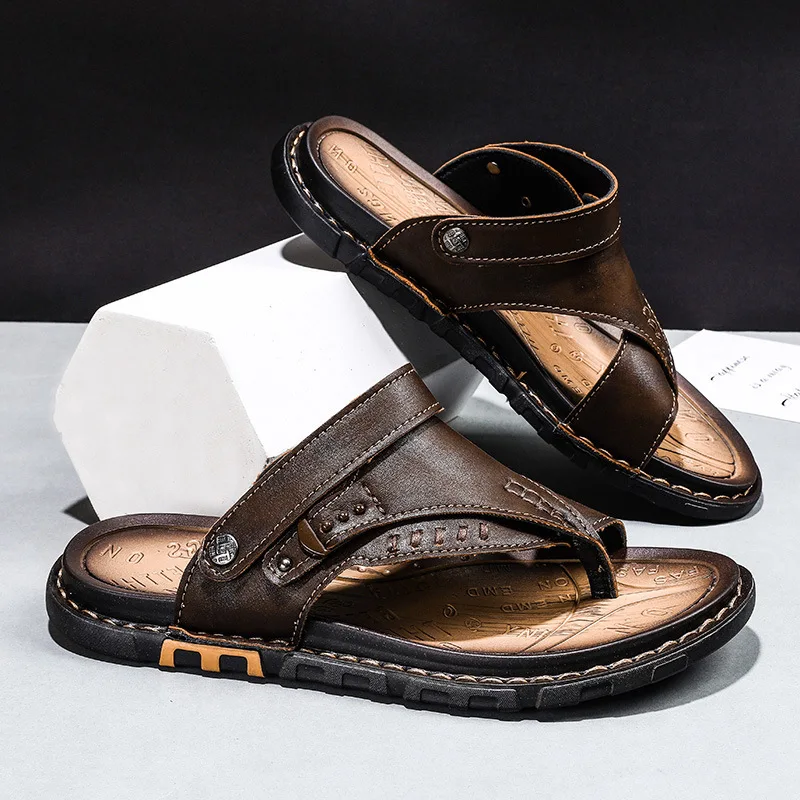 

Flip-flops sandals summer2026 men's high-quality soft-sole non-slip casual slippers Beach shoes fashion dual-use sports slippers