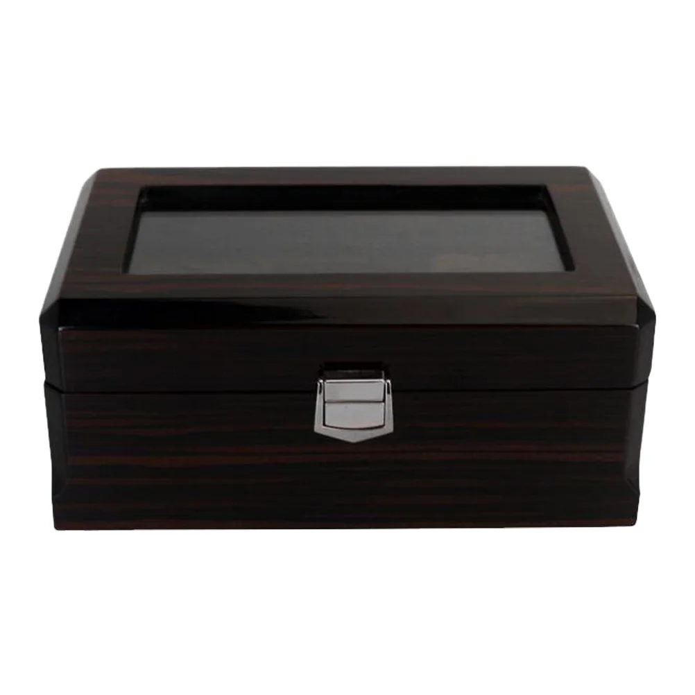 

3 Slots Wooden Watch Display Case Vintage Elegant Gift Storage Organizer For Birthday Wedding Christmas Durable