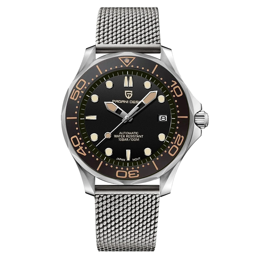 PAGANI DESIGN Men Watches 2026 New 007 Retro Luxury Automatic Watch For Men Mechanical Wristwatch Men Stainless steel Waterproof