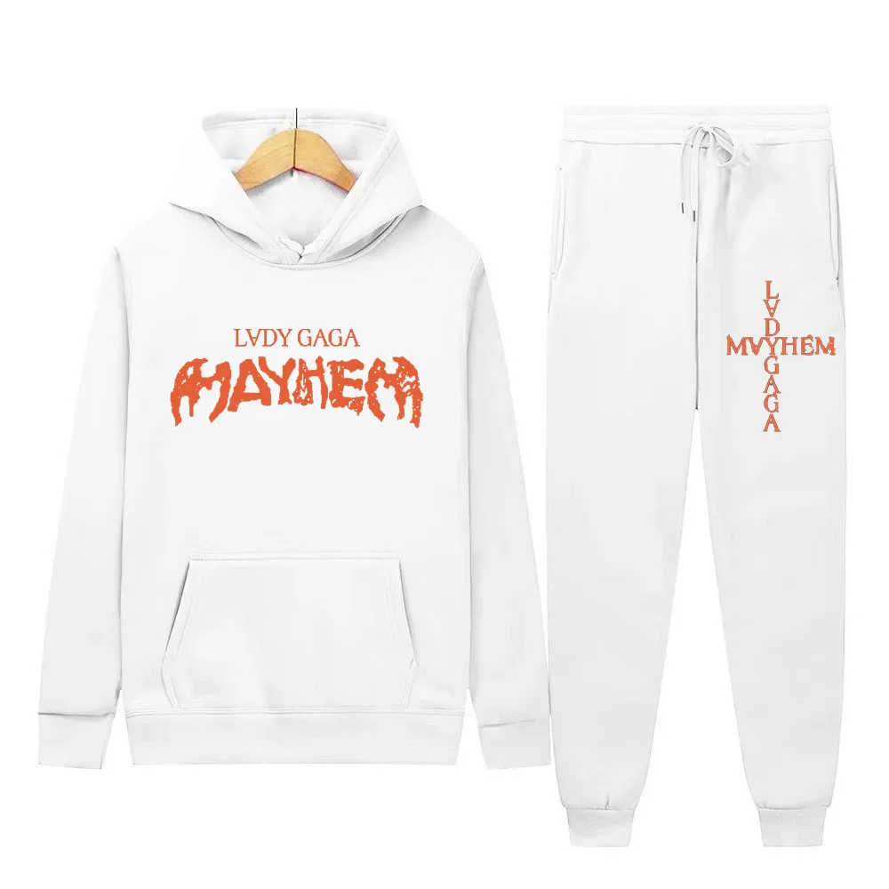 Picture 3: Men's casual hoodie and casual pants set, men's and women's sportswear and sports pants set, men's autumn and winter warm suit