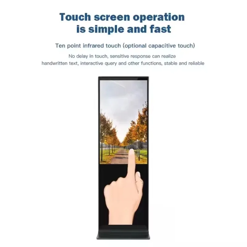 Customize 43-Inch Indoor Outdoor LCD Digital Signage Display Kiosk Price Advertising Player