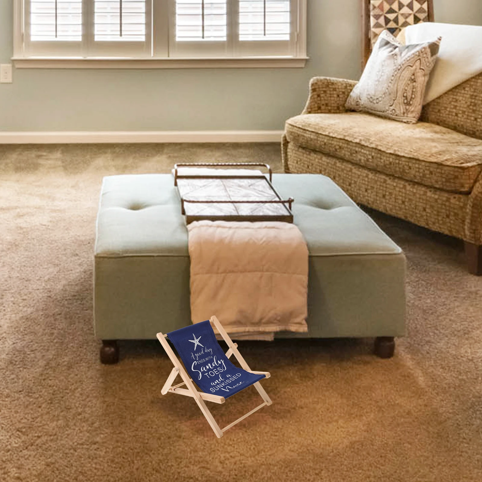 

Coastal Chair Model Decor Large Beach Ornaments Room Chaise Longue Table Office