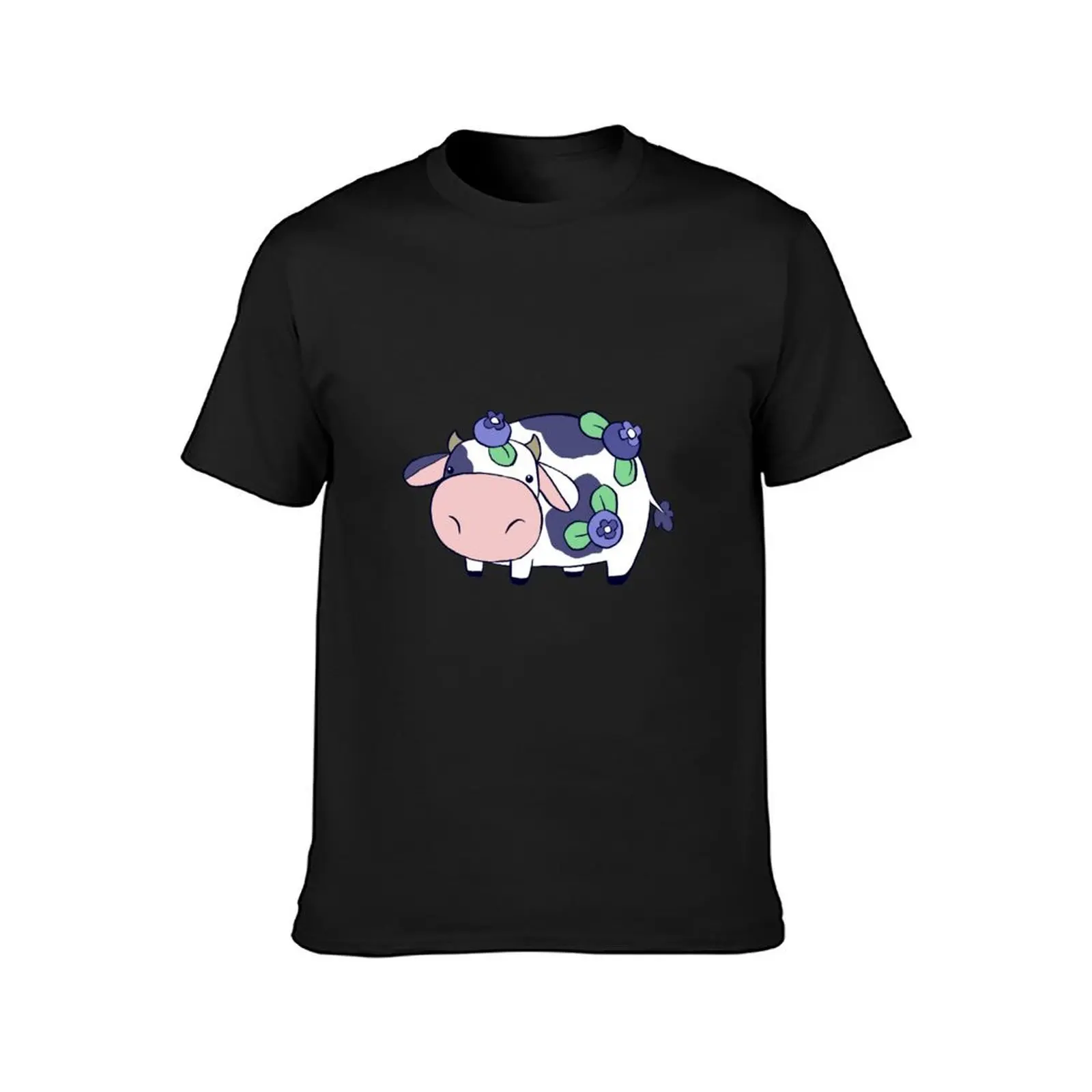 Blueberry Cow T-Shirt cute tops oversized blacks shirts graphic tees t shirts for men graphic