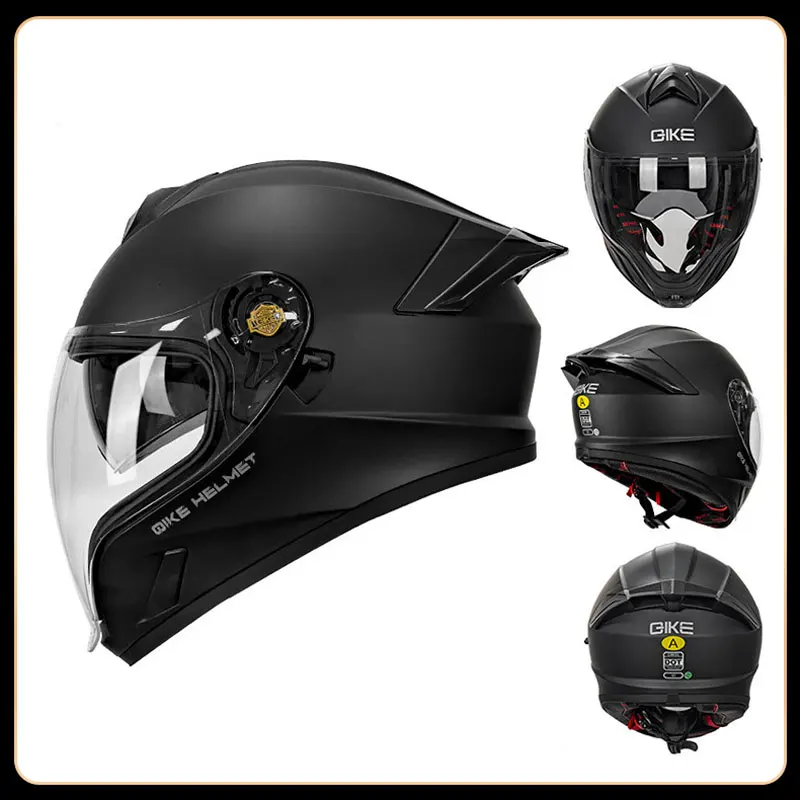 

Motorcycle unveiled helmet detachable ABS shell Bluetooth motorcycle full helmet wind noise small big tail wing design