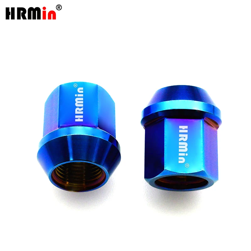 HRMin open end Gr.5 titanium cone seat wheel titanium racing lug nut M12*1.25mm for Nissan,Greatwall,Geely,Subaru,Suzuki etc.