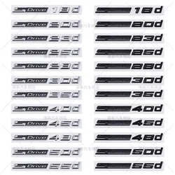3D SDrive 30d 50d 35d 18d 20d 23d 25d 40d 45d Logo Letter Car Rear Trunk Badge Emblem Decal Sticker For BMW X1 X2 X3 X4 X5 X6 X7