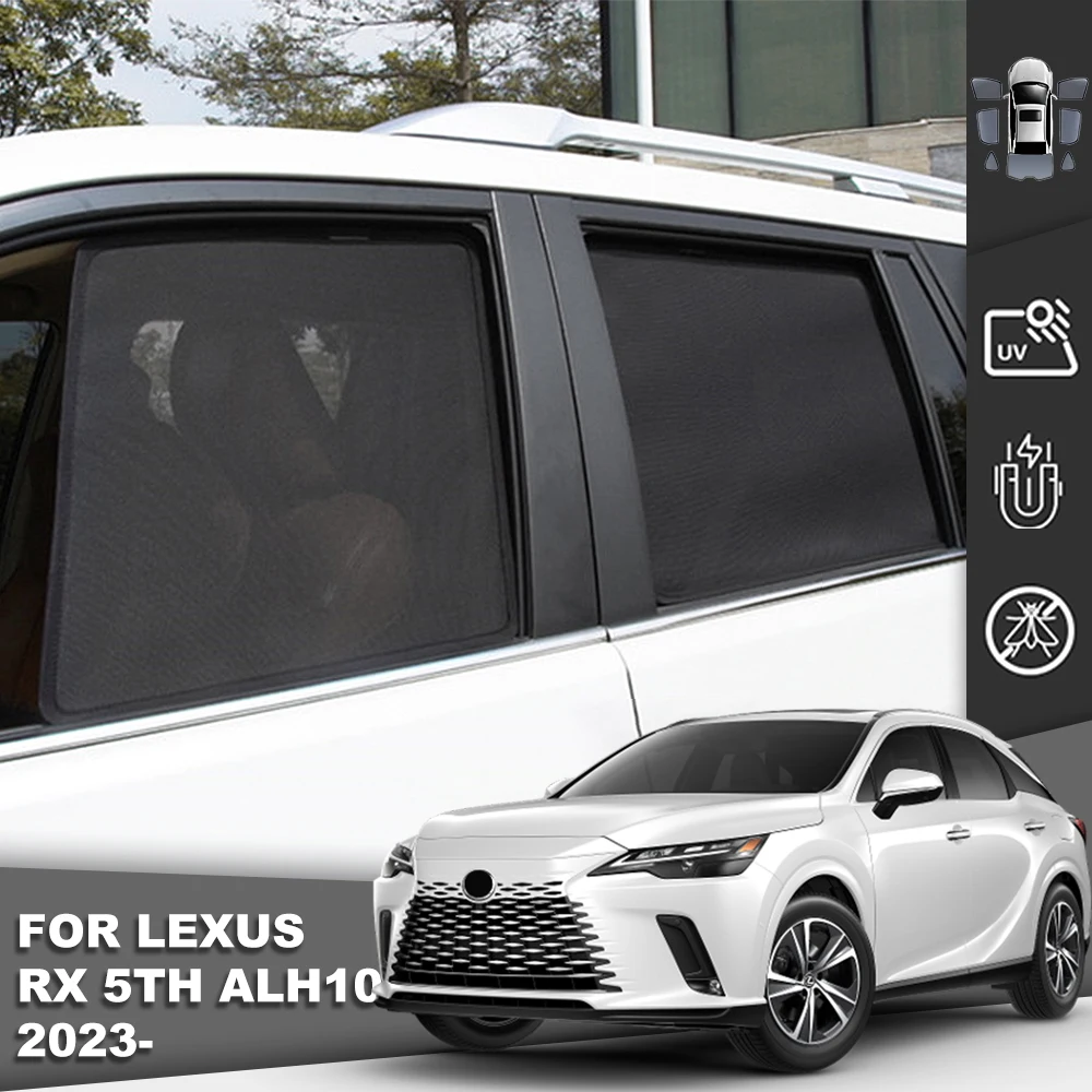 

For Lexus RX 500H ALA10 2023 2024 Magnetic Car Sunshade Shield Front Windshield Curtain Rear Side Baby Window Sun Shade Visor