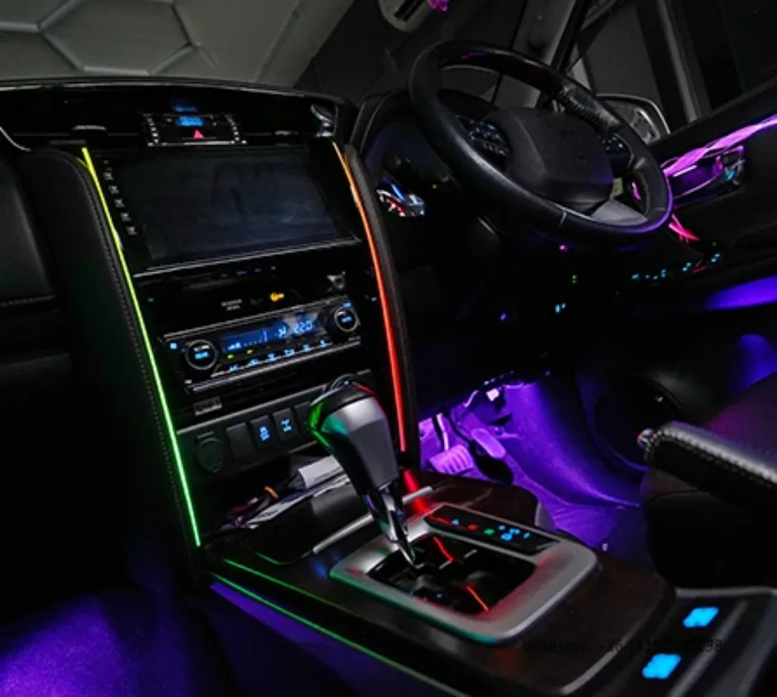 سيمفوني الضوء المحيط 1 إلى 1 قالب 2025 OEM أوضاع السيارات الأنظمة المحيطة لتويوتا فورتشنر D3