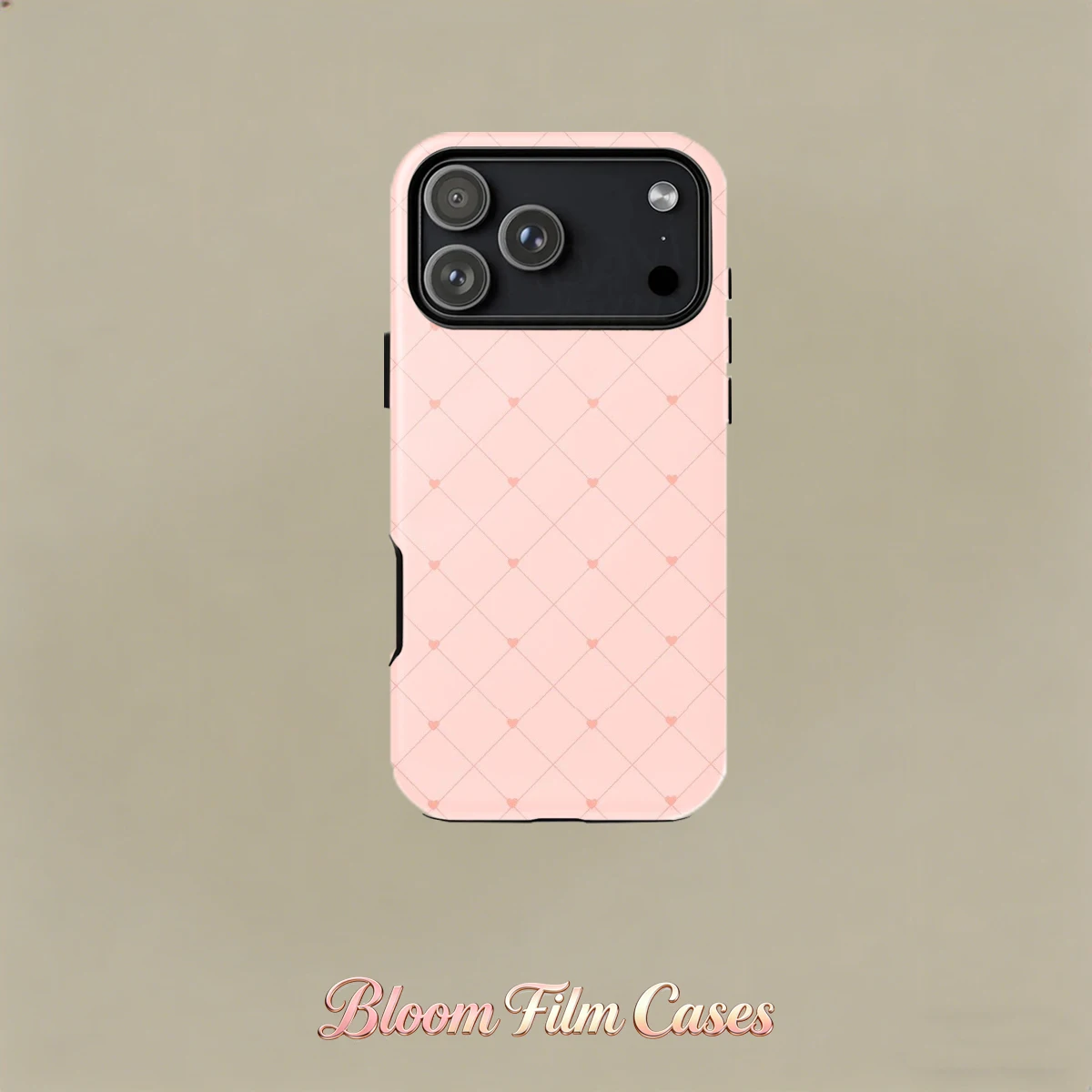 Heart-Patterned Double-Layer Phone Case, compatible with iPhone 17, 16, 15, 14, 13, 12, 11E, Plus, and Pro Max series