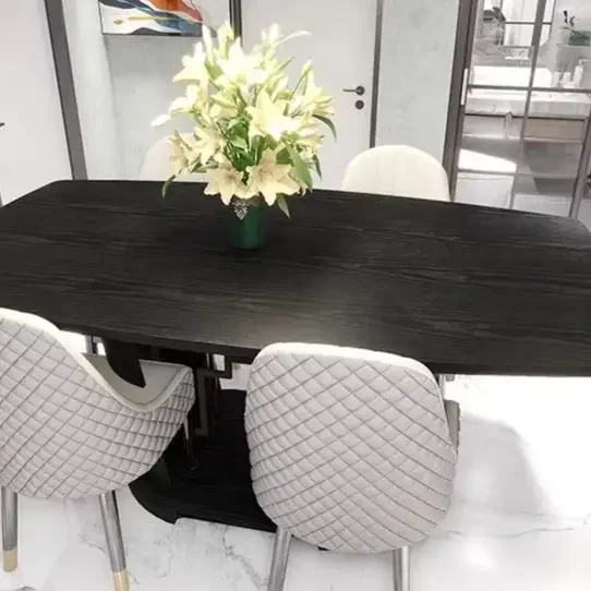 ملصقات أثاث من الخشب الأسود غير اللامع، طبقة بوينغ، ورق لاصق من مادة PVC، ورق حائط من الفينيل، وخزانة أثاث من ألياف الخشب