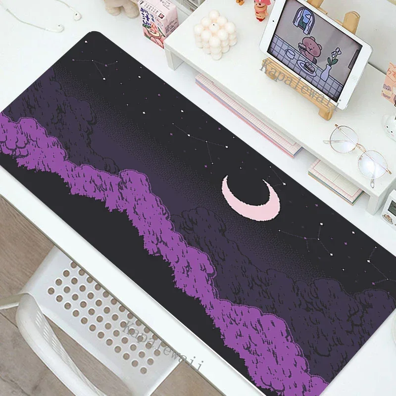 Pixel Art Gaming MousePad XXL Computer Laptop Gamer Extended Mouse Mat Large Anime Mouse Pad 900x400 Keyboard Kawaii Desk Mat