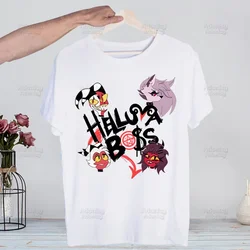 Cartoons Helluva Boss T-Shirt Men Unisex Anime Cartoon Design Men Tee Shirt Homme Summer Tops Short Sleeve Vintage Style