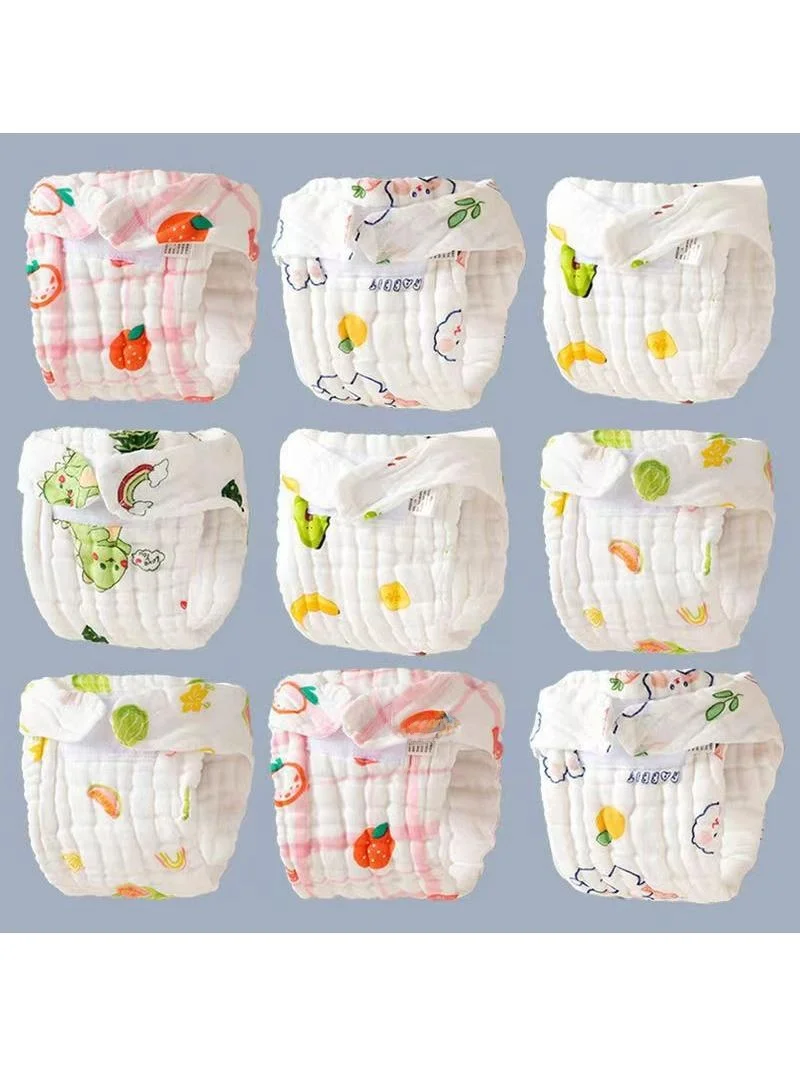 

Waable One-Piece Gauze Baby Diapers Breathable Newborn Baby Cloth Nappies Polyester Fiber Universal Fit Baby Clothing