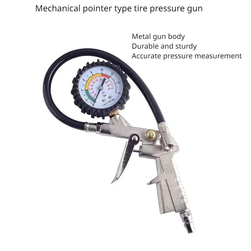 Digital Tire Monitor with Inflation Pressure Gauge for Inflation Gun Pressure Gauge