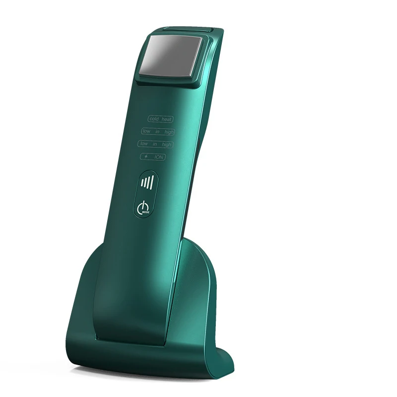 Dispositivo De Beleza De Vibração Acústica, Regulação De Energia De Três Engrenagens Recarregável, Instrumento De Beleza Quente E Fria