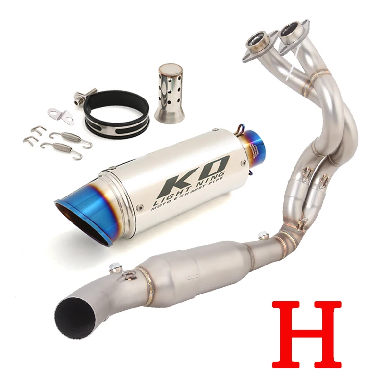 Voor Kawasaki Ninja 650 Z650 2023 2024 2025 Motorfiets Uitlaatpijp Uitlaat Front Link Rvs 51 MM DB Killer volledige Systeem