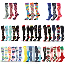 3/5/7/8 Pairs Bulk Sale Compression Stockings Men Women Best Graduated Breathable Nursing Socks Varicose Veins Socks Knee High