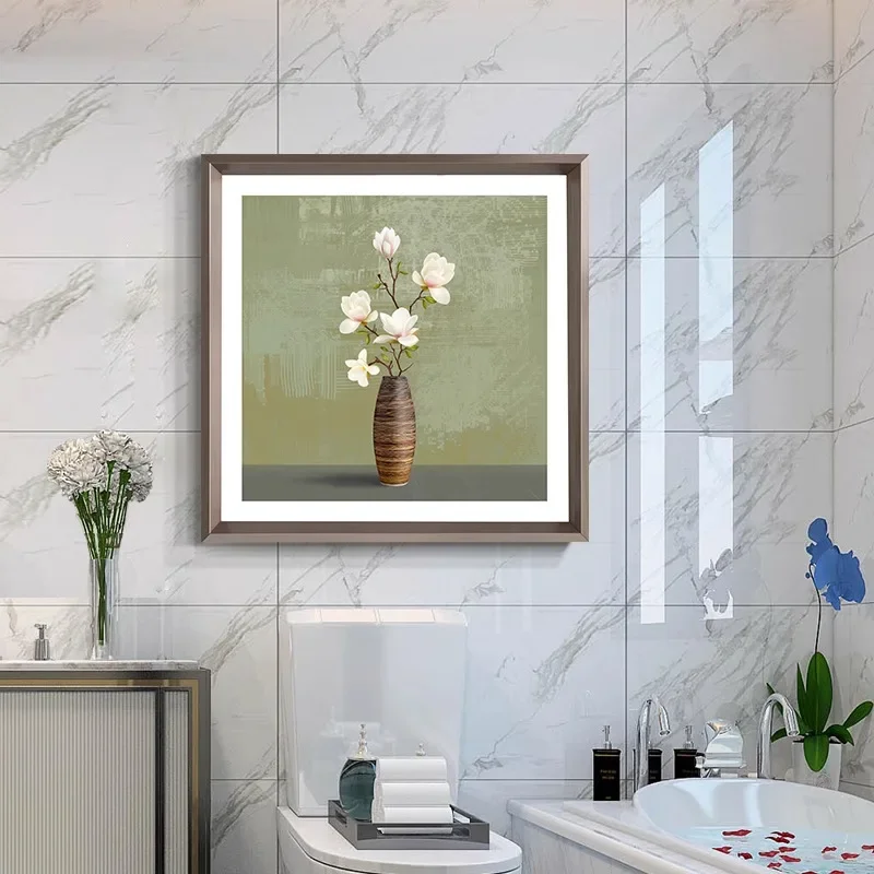 Toilet waterproof decorative painting, moisture-proof toilet, bathroom without punching toilet hanging painting