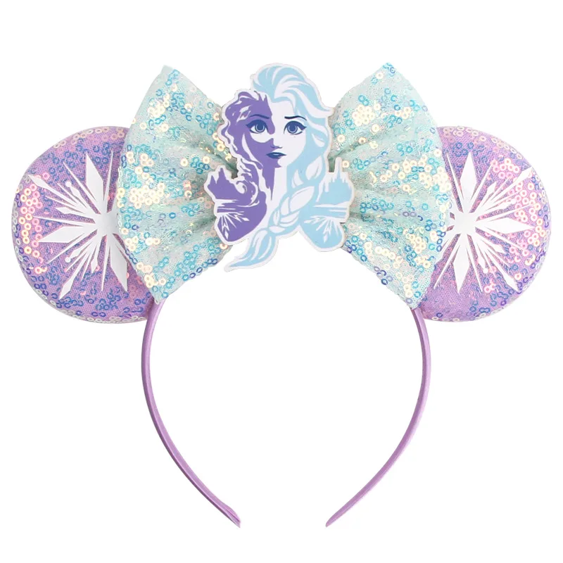 Disney Anna Princess Elsa Headband Mickey Mouse Ears Headbands for Baby Girls Olaf Frozen Hairband Kids Women Hair Accessories