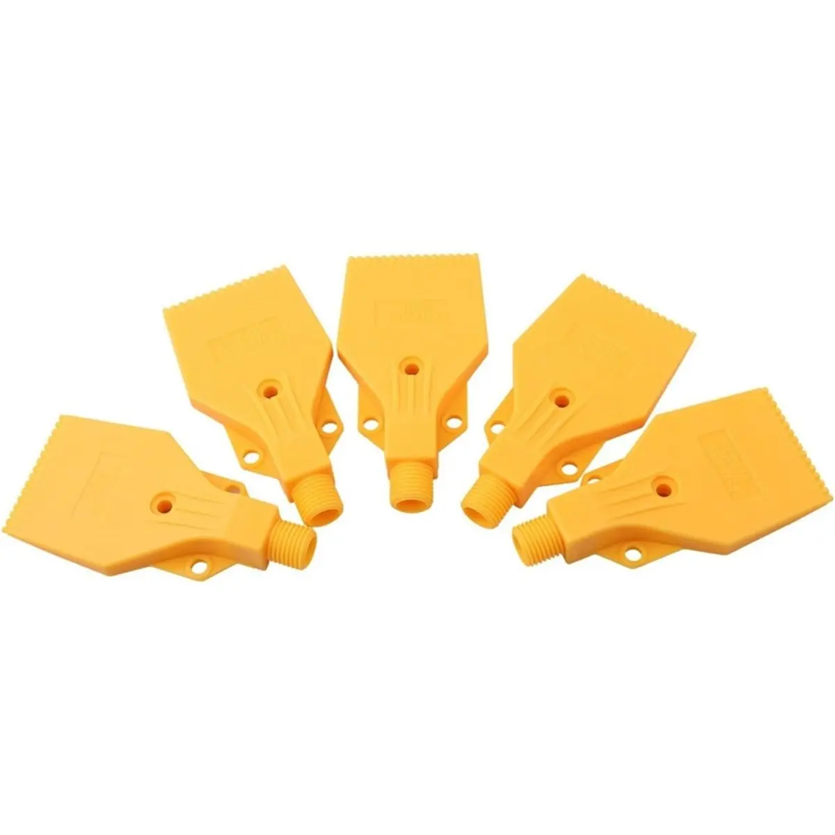 20 Pack Flat Wind Jet Air Nozzle 3 Holes 1/4 Inch, Yellow ABS Blower Head ForCooling, Cleaning