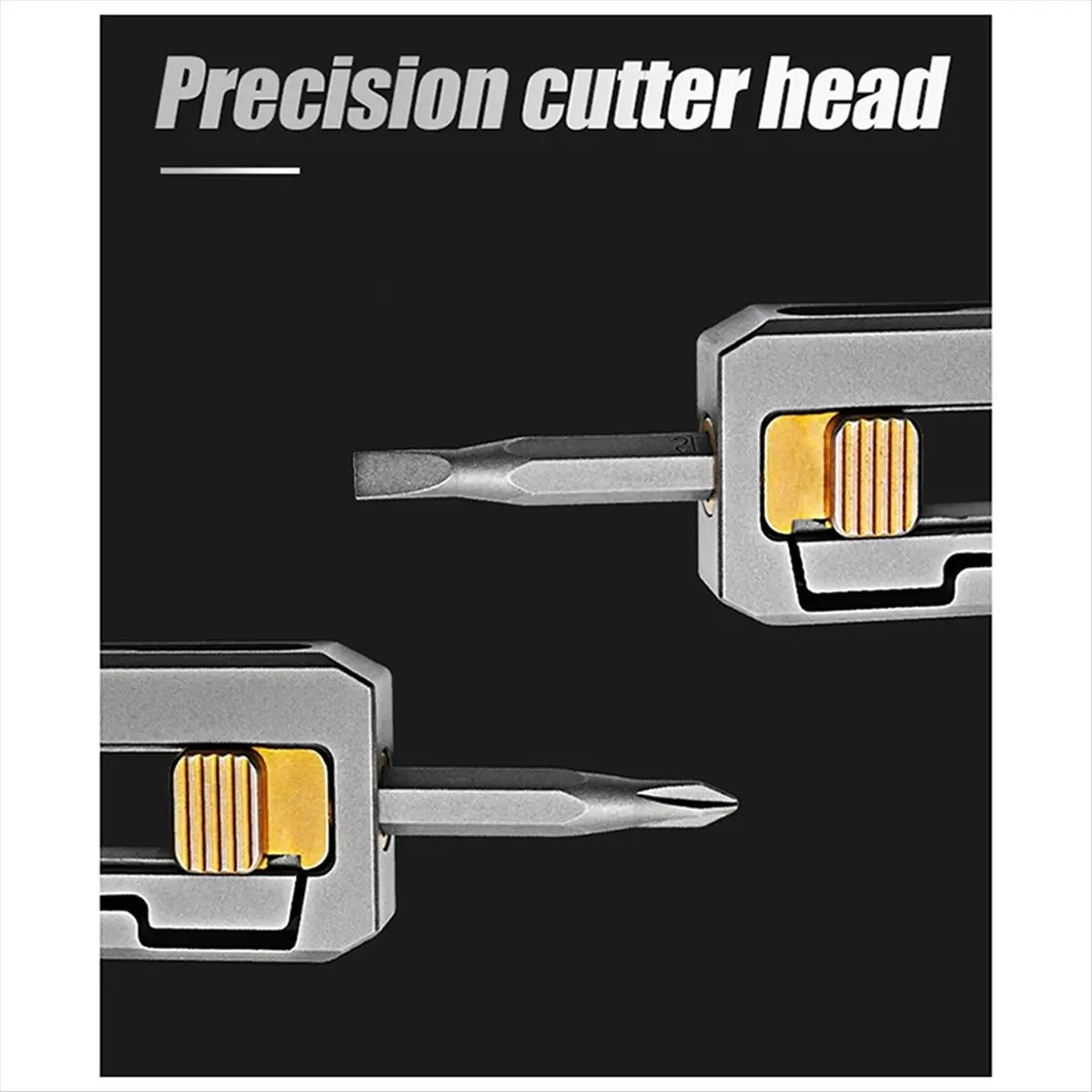 A89X Titanium Alloy Screwdriver Magnetic Small Maintenance Combination Multi-Functional Outdoor Tools Handle Screwdriver