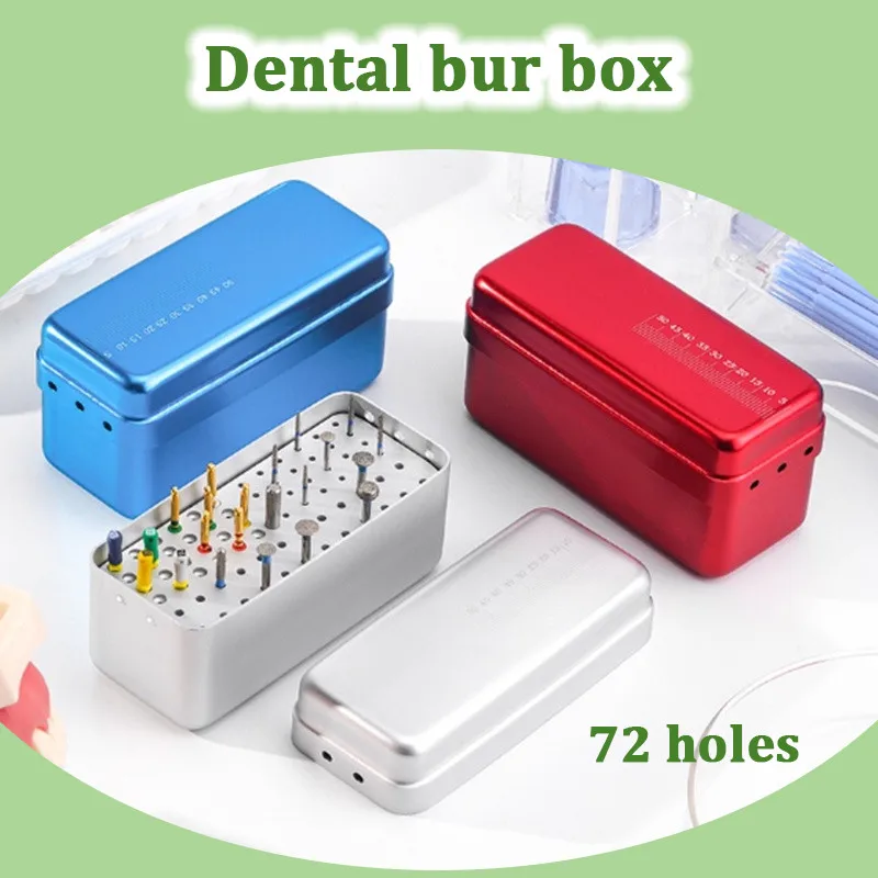 Dental Bur Sterilization Box Multifunctional Dental Instrument Tray Box Can Be Sterilized By High Temperature and High Pressure