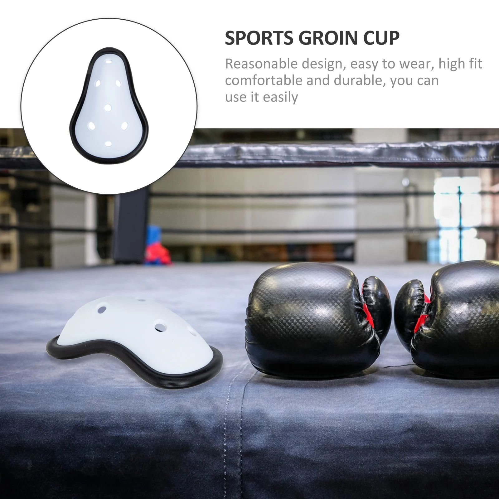 

2 Pcs Sports Cup Protective Gear Lining for Child Boxing MMA Groin Guard Breathable Athletic Crotch Protector Mens Cup