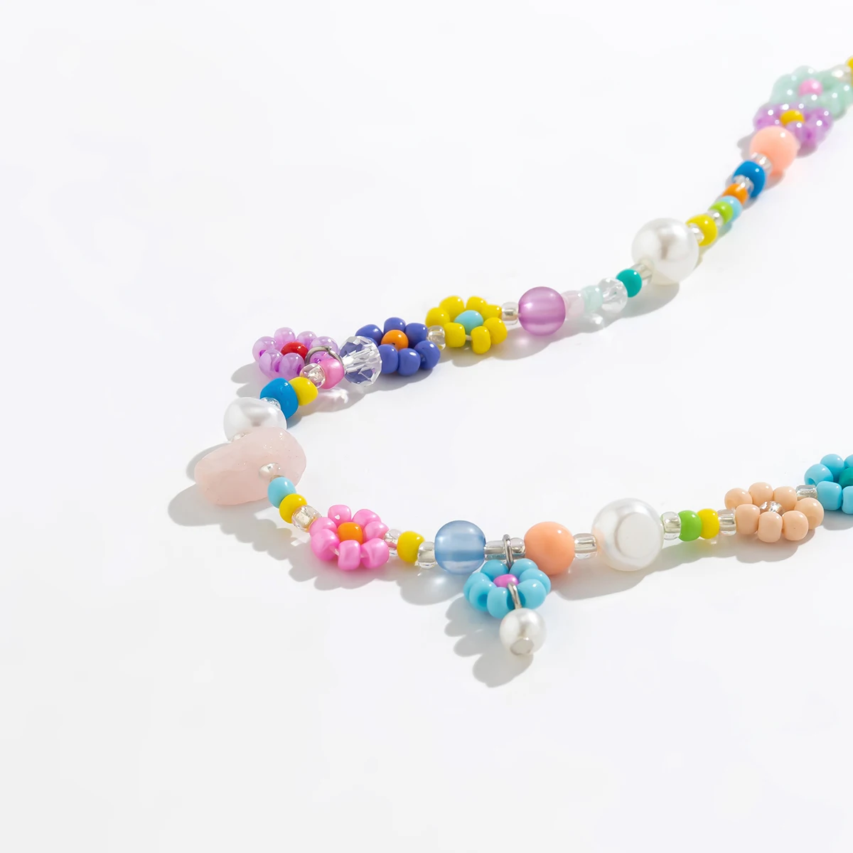 Boho Bunte Kleine Samenperlen Weben Blumen Halskette für Frauen Handgemachte Kurze Halsband Hals 2023 Mode Schmuck Zubehör – Detail 9