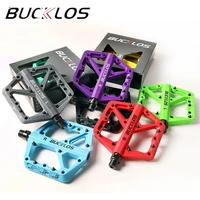 Pedales de bicicleta BUCKLOS, rodamiento sellado, Pedal de plataforma MTB para bicicleta de montaña, pedales planos de nailon, pieza de bicicleta de carretera MTB de 9/16 pulgadas