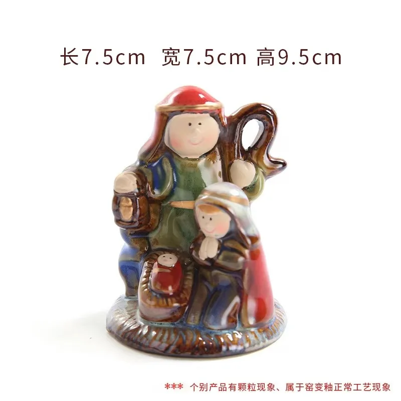 Ceramic Virgin Mary Statue, Religious Madonna Figurine, Glazed Tabletop Decor for  Home Gift