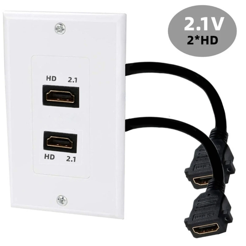 8k Hochgeschwindigkeits-HDMI-kompatible Wand platte 8k 60Hz Hochgeschwindigkeits-Verlängerung kabel Buchse zu Buchse Adapter anschluss kabel