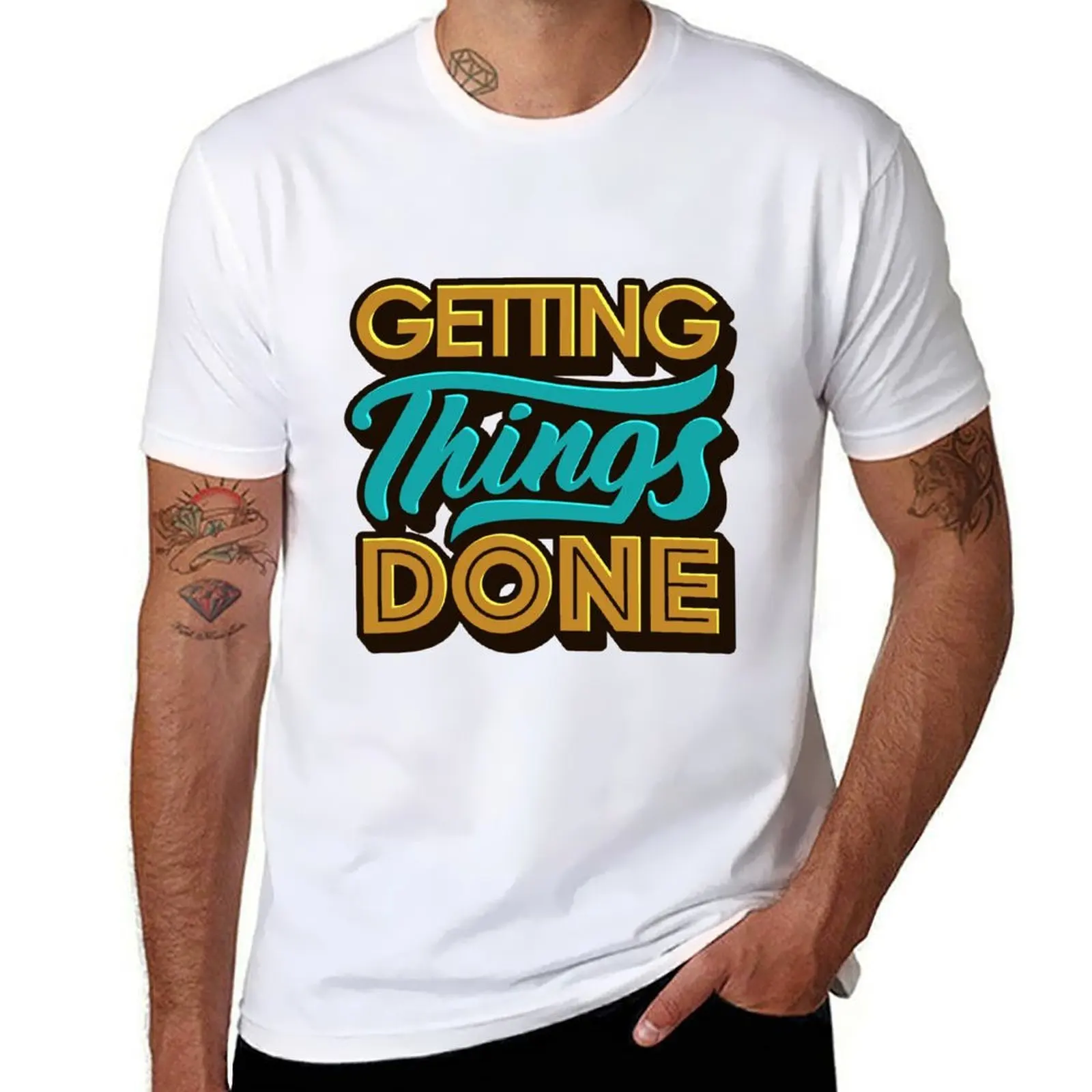 

Getting Things Done2 T-Shirt Trendy Casual Short Sleeve Shirt