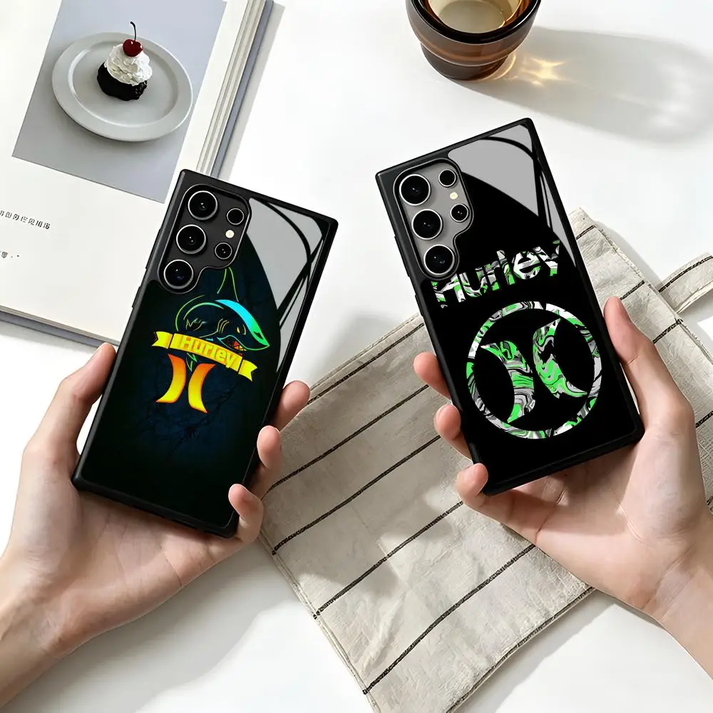 Funda de teléfono Hurley de marca popular para SAMSUNG S26 25 24 S22 S20 ULTRA S21 S30 23 Note5 S8 Plus S9 S10E Lite PC+TPU