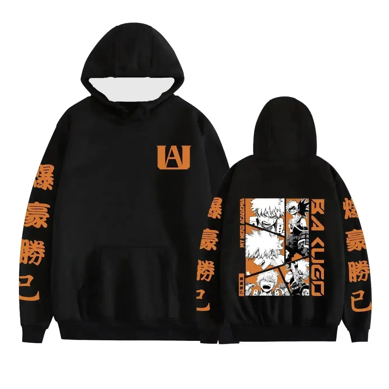 كاميناري دينكي بطلي الأكاديمية أنيمي الخريف الشتاء هوديي Y2K الملابس Bakugo Katsuki نمط البلوز للجنسين بلايز كبيرة الحجم #2