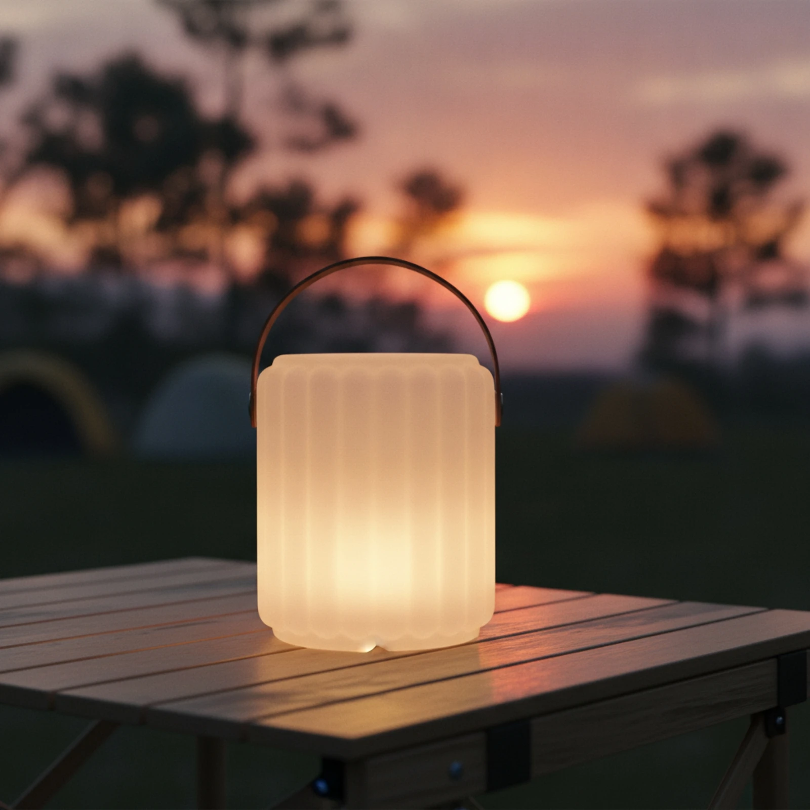 Rechargeable Lantern USB-C Lantern with Carry Handle Portable Light Cordless RGB for Campers, Camping, Tent