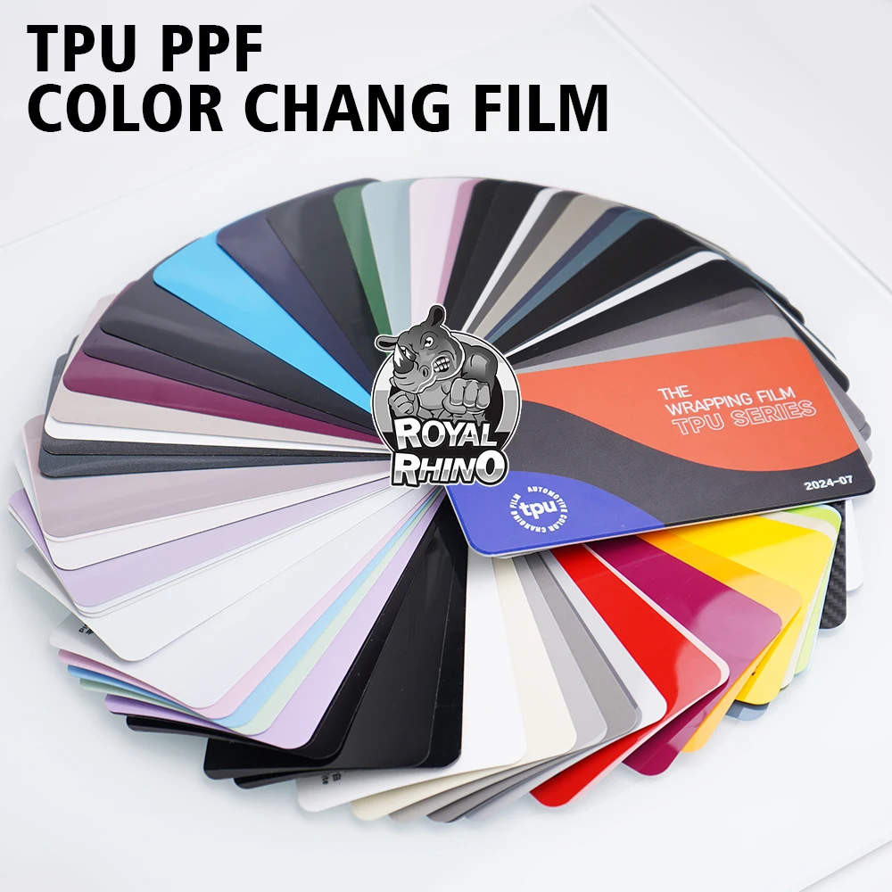 

TPU PPF Color chang Sample Swatch Books Car Wrap Film PET liner 60 Colors/Sets Paint protection film