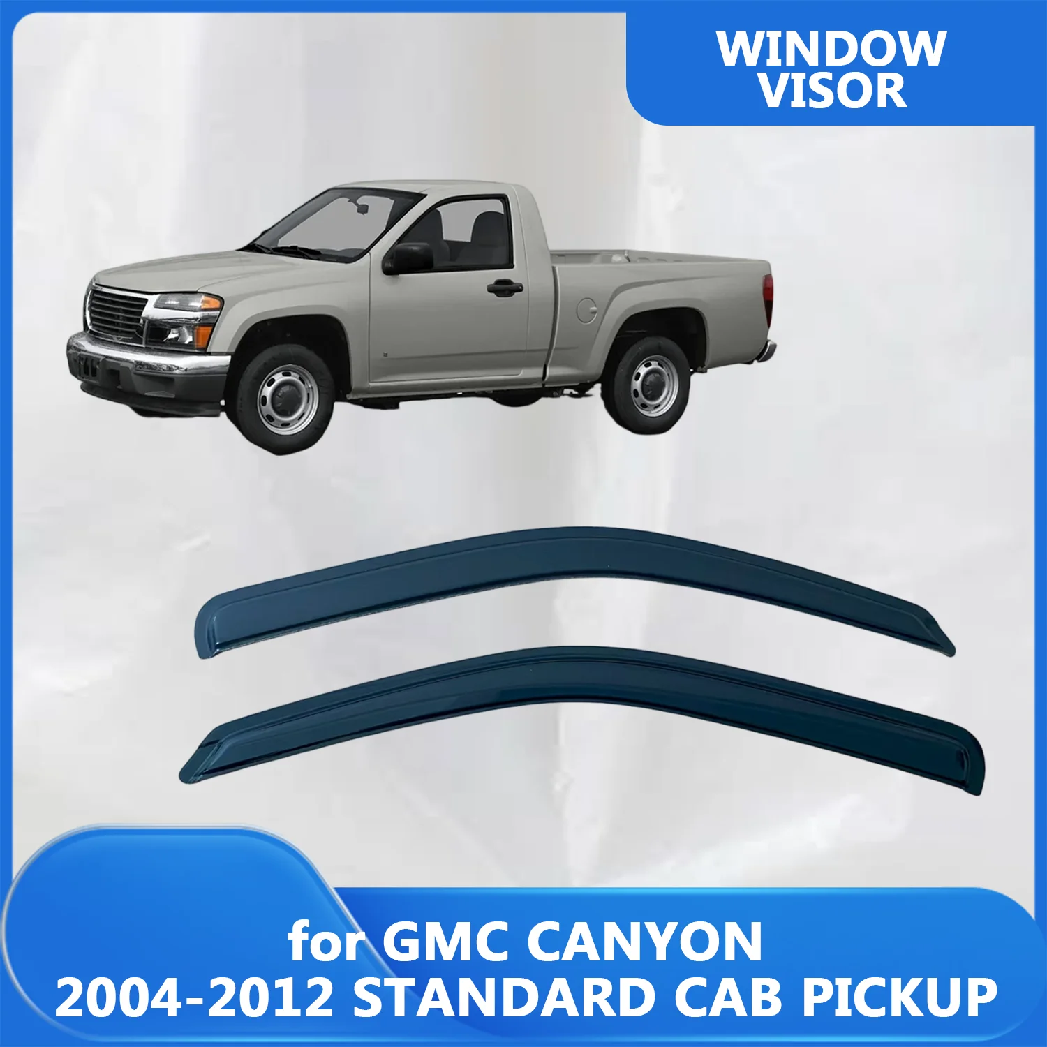 

Window Visor for GMC CANYON 2004 2005 2006 2007-2012 STANDARD CAB PICKUP Wind Deflectors Rain Guards Door Visor Vent Shades Rain