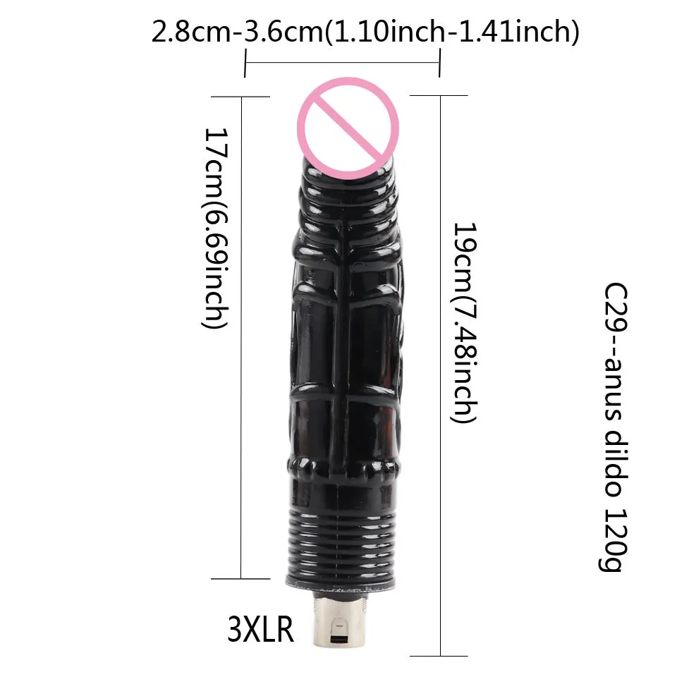 Adult Sex Toys 3XLR Connector Accessories for 3XLR Sex Machine Devices, Realistic Dildo 3XLR Attahcments Toys for Women and Men