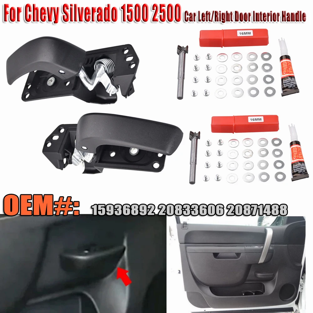 Türgriff Restaurierung links/rechts Auto Innen türgriff Reparatur satz 2007 2013 für Chevy Silverado 2006-2009